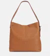 Alexander Mcqueen Adjustable Strap Leather Shoulder Bag In Brown