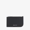 Alexander Mcqueen Logo-lettering Sling Zip Cardholder In Black