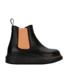 Alexander Mcqueen Slip-on Ankle Boots In Black