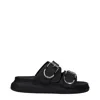 Alexander Mcqueen Slippers And Hooves Men Leather Black