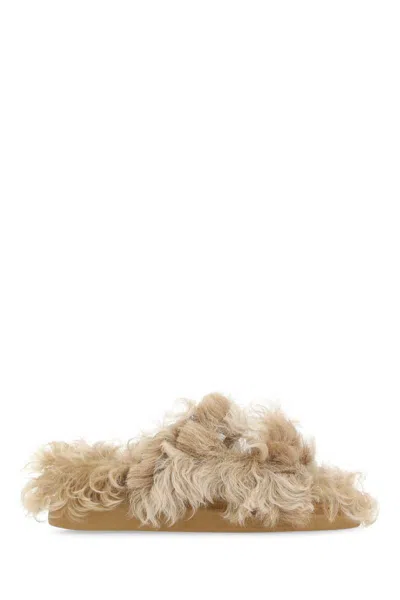 Alexander Mcqueen Slippers In Beige O Tan