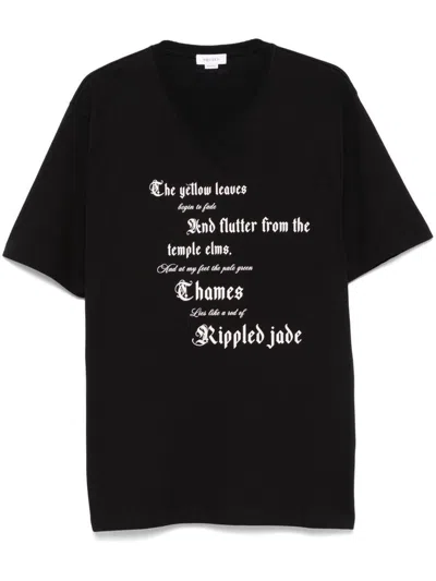 ALEXANDER MCQUEEN SLOGAN T-SHIRT IN COTTON