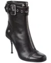 Alexander Mcqueen Slou Leather Boot In Multi