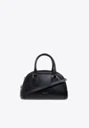 Alexander Mcqueen Small Birdee Boston Top Handle Bag In Black
