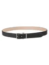 Alexander Mcqueen Engraved Logo Belt In Black