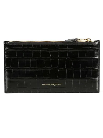 Alexander Mcqueen Small Leather Goods In Black