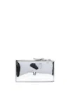 Alexander Mcqueen Small Skull Card Holder In Silver