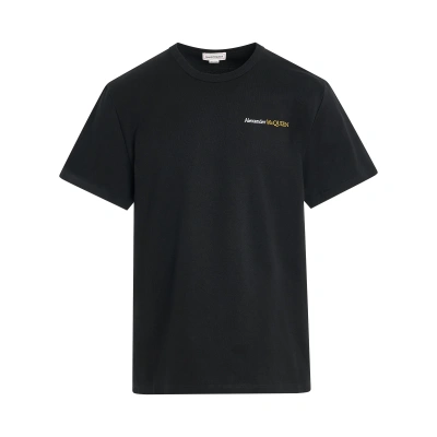 Alexander Mcqueen Small Logo T-shirt In Black