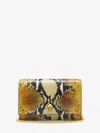 Alexander Mcqueen Mcqueen Small Skull Python Print Leather Shoulder Bag