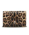 Alexander Mcqueen Small Skull Clutch Bag In Black