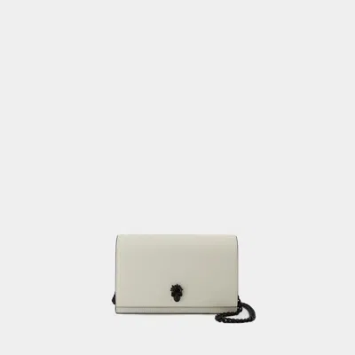 Alexander Mcqueen Small Skull Crossbody -  - Leather - Ivory In Neutral