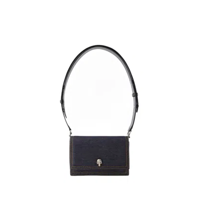 ALEXANDER MCQUEEN ALEXANDER MCQUEEN SMALL SKULL CROSSBODY - LEATHER - BLACK