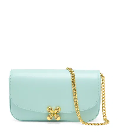 Alexander Mcqueen Small Skull Flower Cross-body Bag In Green