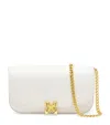 Alexander Mcqueen Small Skull Flower Cross-body Bag In White