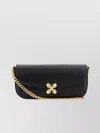 Alexander Mcqueen Small Skull Flower Crossbody Bag With Chain Strap And Gold-tone Hardware