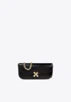 Alexander Mcqueen Small Skull Flower Shoulder Bag In Black