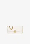 Alexander Mcqueen Small Skull Flower Shoulder Bag In White
