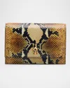 Alexander Mcqueen Mcqueen Small Skull Python Print Leather Shoulder Bag