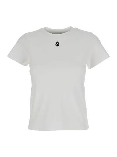 Alexander Mcqueen Skull Embroidered Regular Fit T-shirt In White