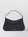 Alexander Mcqueen Small T-buckle Clutch Bag In Black