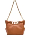 Alexander Mcqueen The Mini Peak Crossbody Bag In Brown
