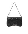 Alexander Mcqueen Small The Seal Shoulder Bag In Black