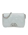 Alexander Mcqueen Women's Shoulder Bag Seal In Gray