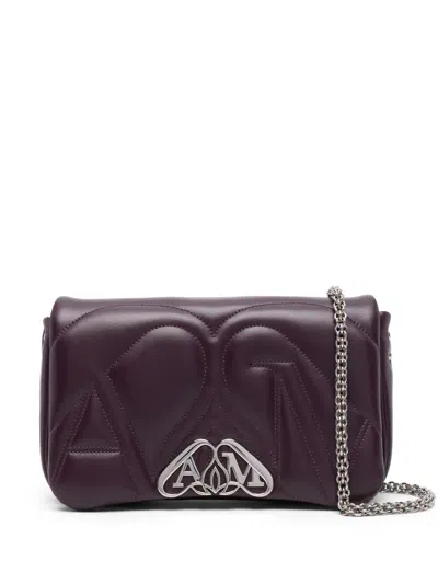 Alexander Mcqueen Small The Seal Shoulder Bag In Red