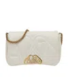 Alexander Mcqueen Small The Seal Shoulder Bag In White