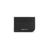 Alexander Mcqueen Logo-lettering Sling Zip Cardholder In Black