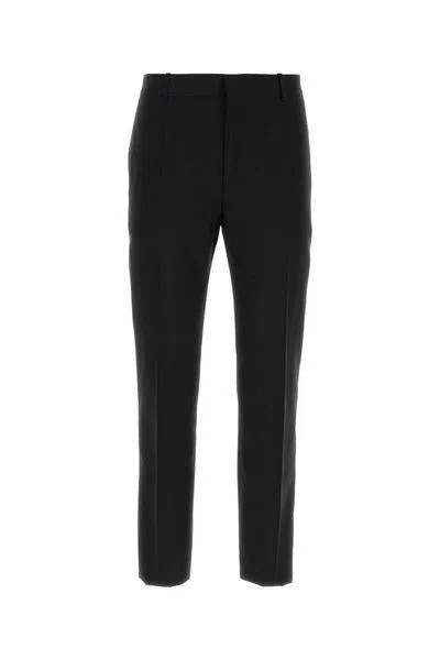 Alexander Mcqueen Smart Fit Mini Cigarette Trousers For Men In Black