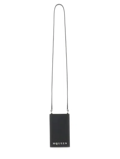 Alexander Mcqueen Smartphone Bag In Black