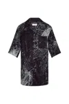 Alexander Mcqueen Smashed Screen Print Shirt In Black