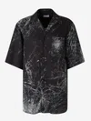Alexander Mcqueen Smashed Screen Shirt In Black