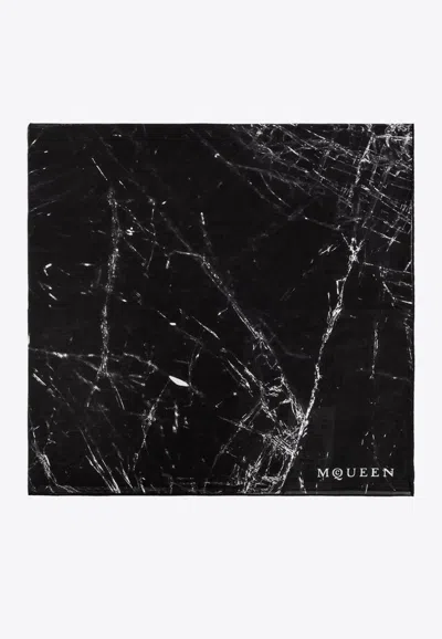 Alexander Mcqueen Smashed Screen Printed Scarf