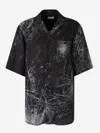 Alexander Mcqueen Smashed Screen Shirt In Black