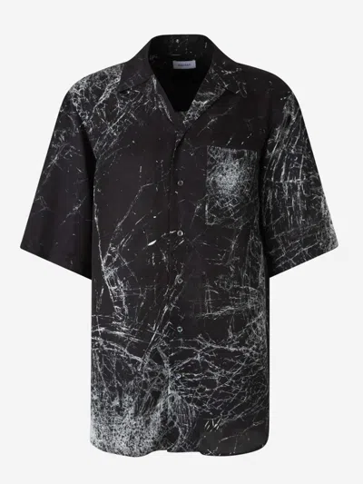 Alexander Mcqueen Smashed Screen Shirt In Black