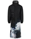 Alexander Mcqueen Storm Sky Print Parka Man Coat Multicolored Size 46 Polyester