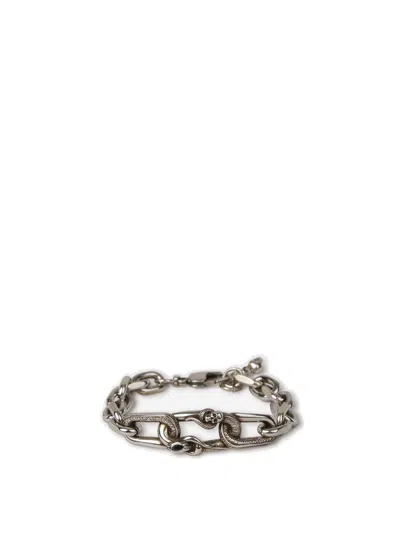 Alexander Mcqueen Snake & Skull Chain Bracelet