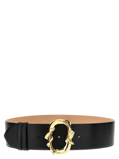 Alexander Mcqueen 'snake' Belt In Black