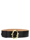 Alexander Mcqueen Mcqueen Women 'snake' Belt In Black
