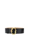 Alexander Mcqueen Mcqueen Women 'snake' Belt In Black