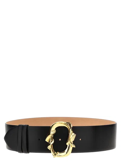 Alexander Mcqueen Snake Belts Black