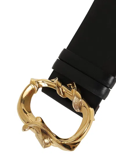 ベルト MCQUEEN 'Snake' belt Alexander Mcqueen Snake Buckle Belt In Black | ModeSens