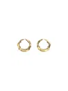 Alexander Mcqueen Snake Hoop Earrings In Light Ant.gold