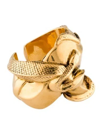Pre-owned Alexander Mcqueen Snake Ring In Multi