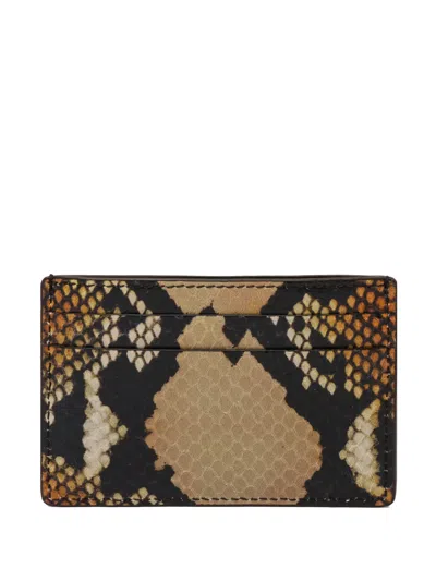 Alexander Mcqueen Snakeskin Cardholder