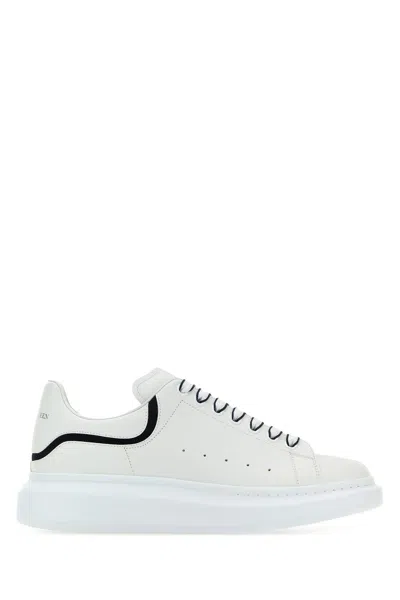 Alexander Mcqueen Sneake Leath S.rubb.-45 Nd  Male In White