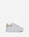 Alexander Mcqueen Mcqueen Oversize Genuine Shearling Trim Sneaker In Multi