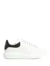 Alexander Mcqueen White And Black Low-top Sneakers With Chunky Sole And Contrasting Heel Tab In Leather Man In White